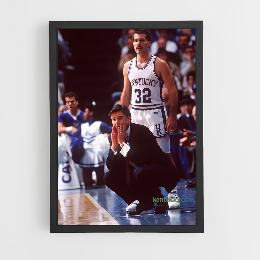 Poster Assis sur le Parquet – affiche Basketball (vue 2)
